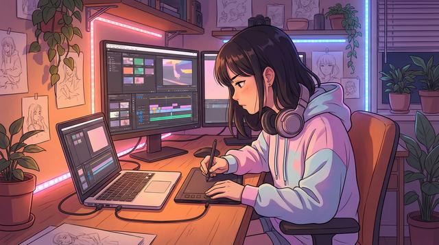 高清3D动漫传媒剪辑室：AI辅助视频后期教程